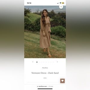 Neuflora Vermont Dress - Dark Sand